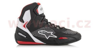 ALPINESTARS - Topánky FASTER 3 RIDEKNIT, (čierne/biele/červené, veľ. 45.5)