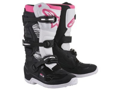 ALPINESTARS - Topánky STELLA Tech 3, (čierne/biele/růžové, veľ. 39)