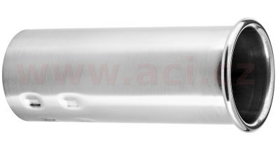 koncovka výfuku nerezová kulatá, vnitřní průměr 45,5 mm, průměr koncovky 54,5 mm, délka 128 mm FENNO