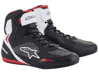 ALPINESTARS - Topánky FASTER 3 RIDEKNIT, (čierne/biele/červené, veľ. 46)