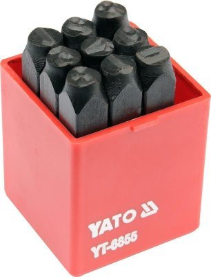 Yato - Razidlá číselné 0-9, 6mm, 9ks