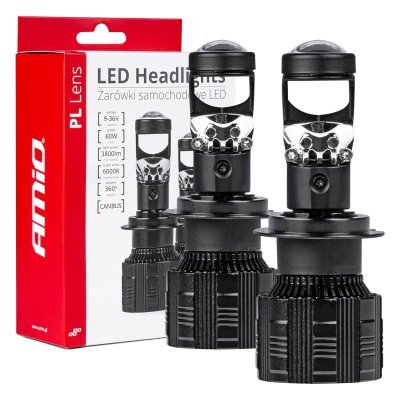 AMiO - LED žiarovky hlavného svietenia H7 PL Lens séria