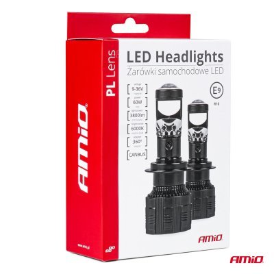 AMiO - LED žiarovky hlavného svietenia H7 PL Lens séria