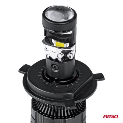 AMiO - LED žiarovky hlavného svietenia H4 PL Lens séria