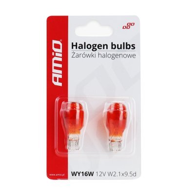 AMiO - Halogénové žiarovky T15 WY16W W2.1x9.5d 12V 2ks