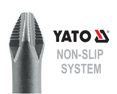 Yato - Bit krížový box NON-SLIP 1/4" PZ2 x 25mm 10ks