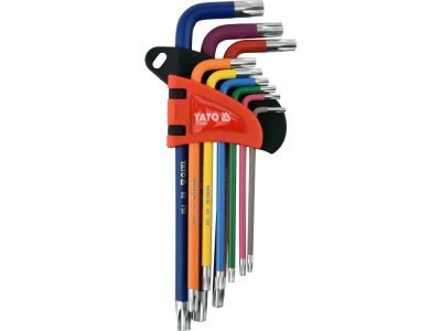 Yato - Sada farebných kľúčov TORX T10 - T50 9ks