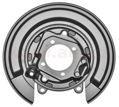 prachový štít zadního brzdového kotouče o průměru 279mm (vnitřní/vnější průměr 75/300mm) P