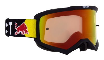 REDBULL SPECT - okuliare EVAN, (čierne matné, plexi červené zrkadlové)