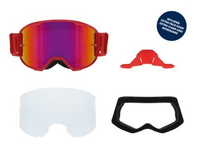 REDBULL SPECT - okuliare STRIVE, (červené matné, plexi fialové zrkadlové)