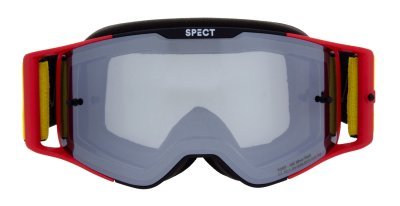 REDBULL SPECT - okuliare TORP, (čierne/červené matné, plexi strieborné zrkadlové)
