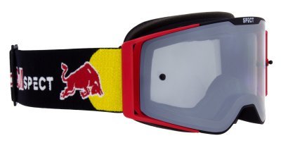 REDBULL SPECT - okuliare TORP, (čierne/červené matné, plexi strieborné zrkadlové)