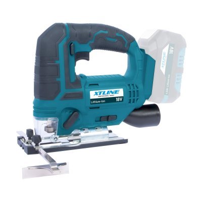 XTline - AKU Priamočiara píla 18V + 2Ah batéria + 3.5A nabíjačka + box a pílové pláty
