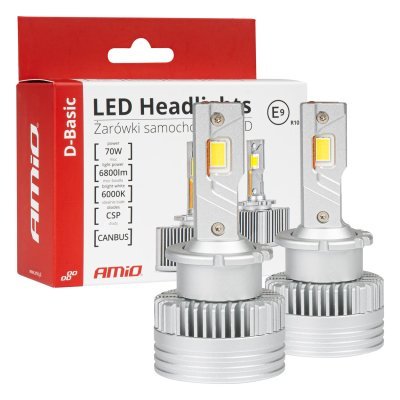 AMiO - LED žiarovky hlavného svietenia D4S/D4R D-Basic Series