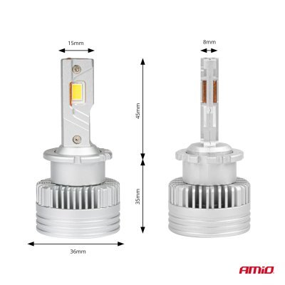 AMiO - LED žiarovky hlavného svietenia D4S/D4R D-Basic Series