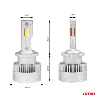 AMiO - LED žiarovky hlavného svietenia D2S/D2R D-Basic Series