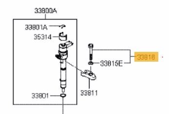 OEM KIA - Skrutka vstrekovača KIA OPTIMA 1,7 14- 3381627004