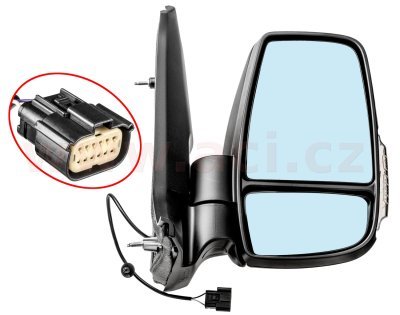 ACI - 19- sp. zrkadlo man. ovládané s blikačom (WY5W) a krátkym ramenom 2Pin P
