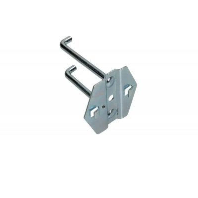 ROOKS OK-01.3281 Dvojitý priamy hák na panel na náradie, Ø 6 × 75 mm