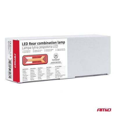 AMiO - Svetlo zadné združené LED dynamické PRAVÉ RCL-09-R