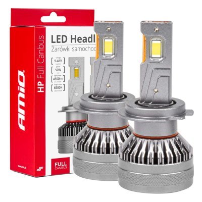 AMiO - LED žiarovky hlavného svietenia H7/H18 HP séria Full Canbus