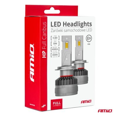 AMiO - LED žiarovky hlavného svietenia H7-6 HP séria Full Canbus