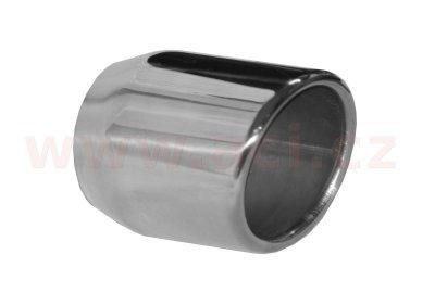 koncovka výfuku nerezová kulatá, vnitřní průměr 60,5 mm, průměr koncovky 70 mm, délka 110 mm FENNO