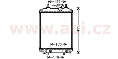 chladič 1.0i 12V (+A±AC), 1.3i 16V (+A±AC) [400*310*16]