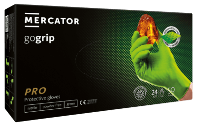 Mercator - Nitrilové rukavice GoGrip zelené veľkosť XL, 50ks