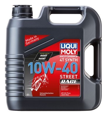 LIQUI MOLY Motorbike 4T 10W40 Street race, plně syntetický motorový olej 4 l