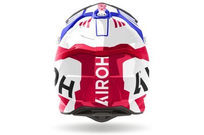 AIROH - prilba STRYCKER Brave, (lesklá modrá/červená, veľ. S)
