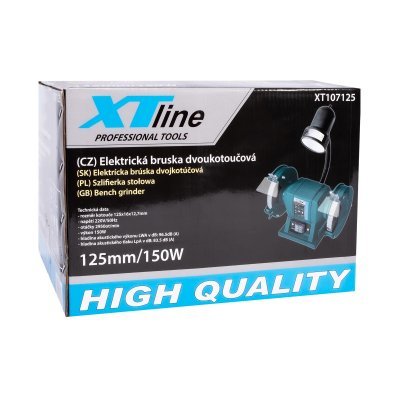 XTline - Brúska stolná dvojkotúčová 125mm 150W