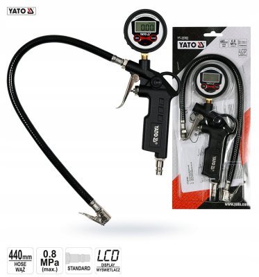 YATO - Nafukovačka kolies s LCD 8 bar