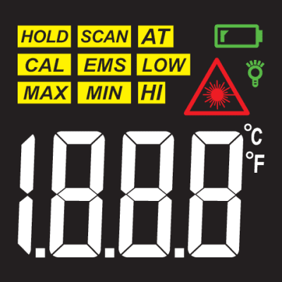 Yato - Bezkontaktný infračervený teplomer -50 °C+600 °C