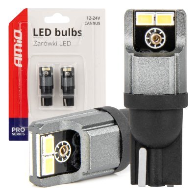 AMiO - LED žiarovky CANBUS 3020 4SMD T10 W5W W10W 12V/24V