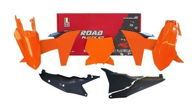sada plastů KTM, RTECH (oranžovo-černá, 6 dílů)