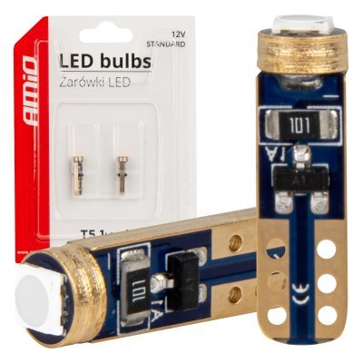 AMiO - LED žiarovky STANDARD Green T5 12V 3030 1LED HP