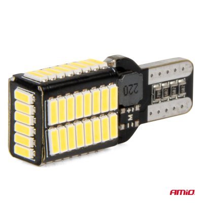 AMiO - LED žiarovky CANBUS PRO series T15e W16W 54x4014 SMD White 12V/24V