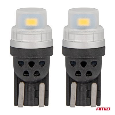 AMiO - LED žiarovky 360 Pure Light Series STANDARD T10 W5W 2x3020 SMD White 12V/24V