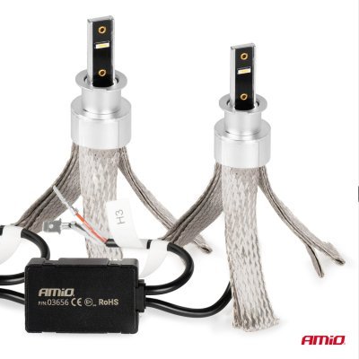 AMiO - LED žiarovky hlavného svietenia FLEX+ H3 canbus 6000K 12V 24V