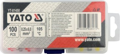 Yato - Zmršťovacie bužírky s spojivom vodotesné 100ks
