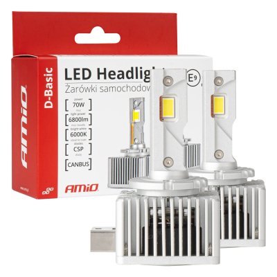 AMiO - LED žiarovky hlavného svietenia D3S/D8S/D3R D-Basic Series
