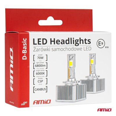 AMiO - LED žiarovky hlavného svietenia D3S/D8S/D3R D-Basic Series