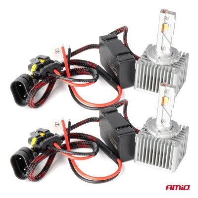 AMiO - LED žiarovky hlavného svietenia D1S D3S D8S X AllinOne canbus 6000K