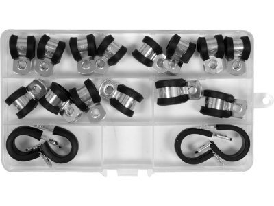 Yato - Sťahovacie pásky guma oceľ 18ks
