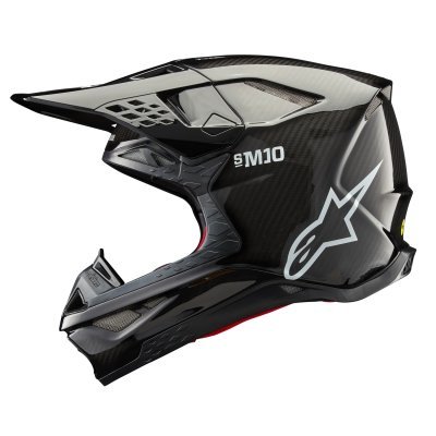ALPINESTARS - prilba SUPERTECH S-M10 SOLID, (lesklý karbón, veľ. L)