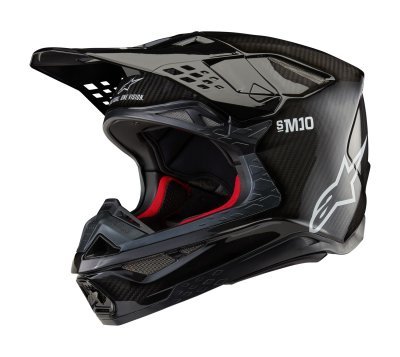 ALPINESTARS - prilba SUPERTECH S-M10 SOLID, (lesklý karbón, veľ. L)