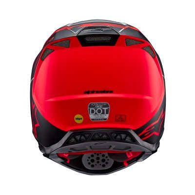 ALPINESTARS - prilba SUPERTECH S-M10 FLOOD, (strieborná/čierna matná/oranžová fluo, veľ. L)