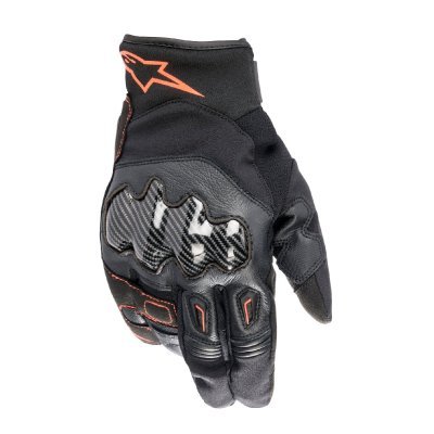 ALPINESTARS - Rukavice SMX-1 DRYSTAR, (čierna/červená fluo, veľ. M)