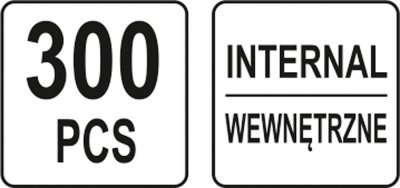 Yato - Poistné krúžky vnútorné 300ks